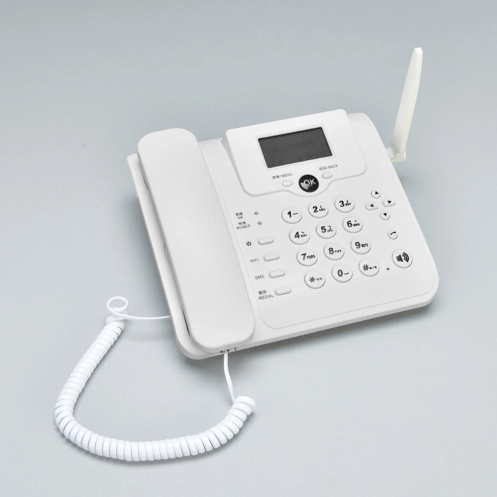 modem 4g lte wifi router wireless fixed phone desktop telephone gsm sim card lcd for office home call center company hotel free global shipping