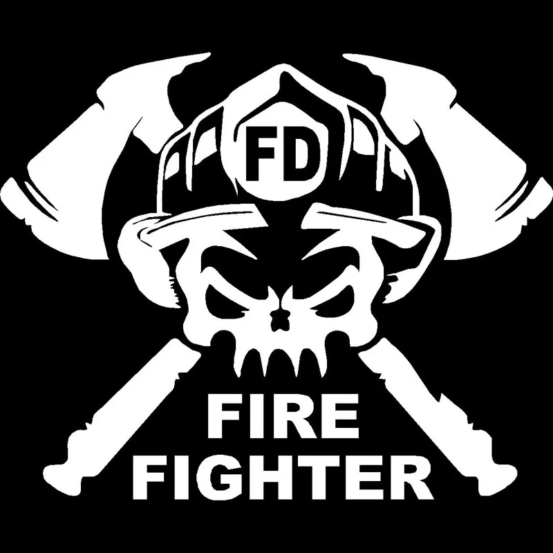 Volkrays индивидуальная Автомобильная наклейка мультфильм Забавный огонь боец