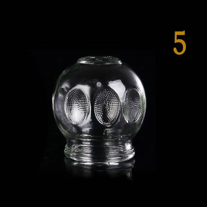 Number 5 6 моделей, бытовые стеклянные банки, огненная чашка, китайская акупунктурная Массажная терапия, медицинская утолщенная стеклянная присоска YC057 - Цвет: Number 5