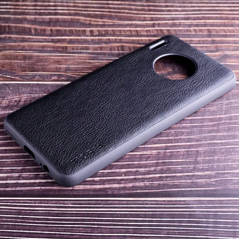 Чехол для huawei mate 30 pro funda роскошный винтажный кожаный мягкий ТПУ Жесткий чехол из