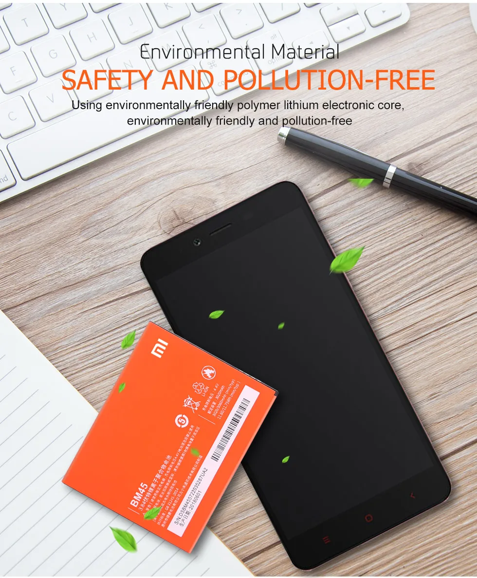 Nephy Батарея BM45 для Xiaomi Redmi Note 2 Note2 мобильный телефон премиум-класса запасной аккумулятор бесплатным инструментом отслеживания