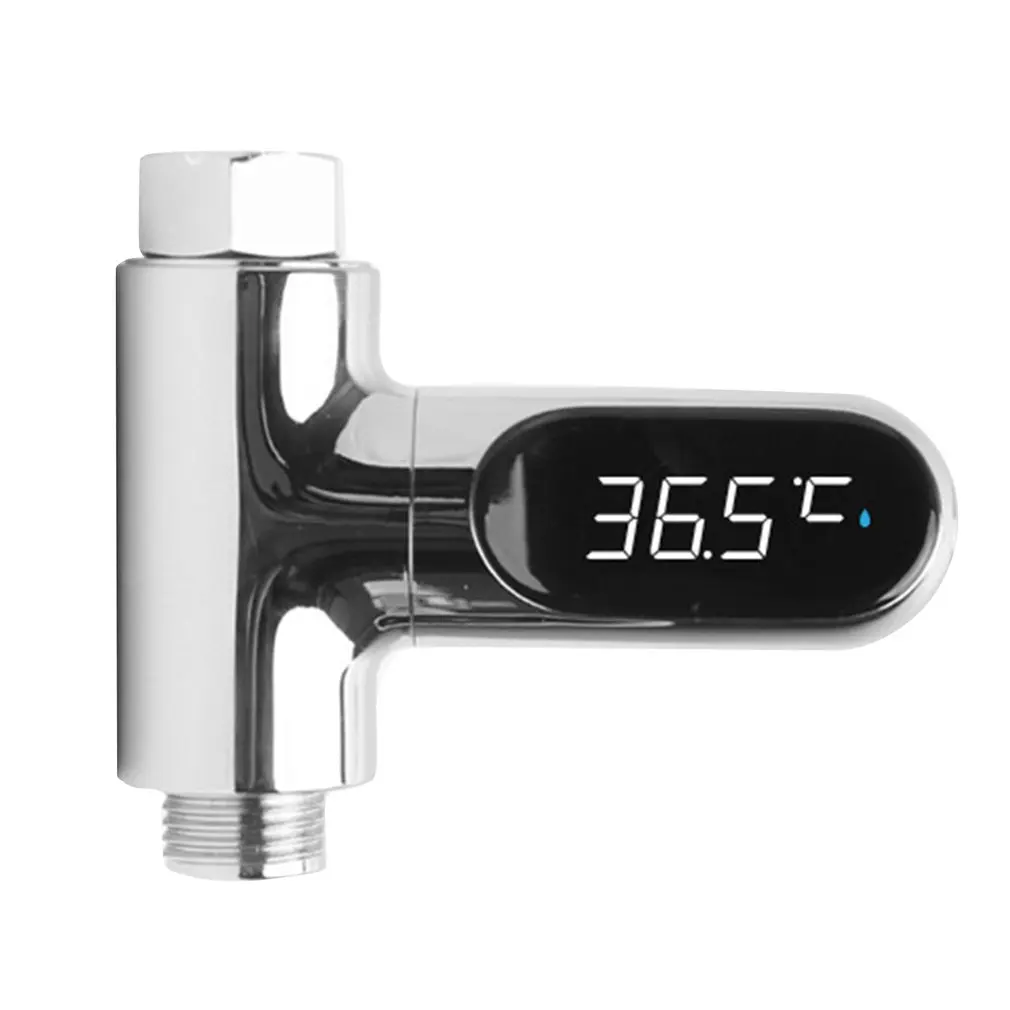 

Shower Thermometer LED Digital Display 0~100℃ Baby Shower Water Temperature Thermometer 360° Rotating Screen