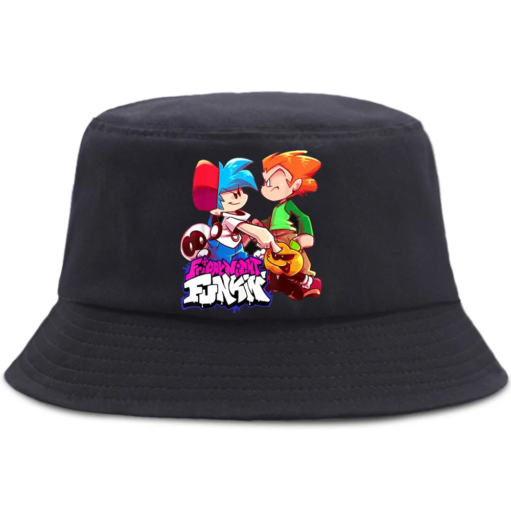 Панама Funkin для мальчиков и девочек модная с рисунком аниме пятница ночь в стиле