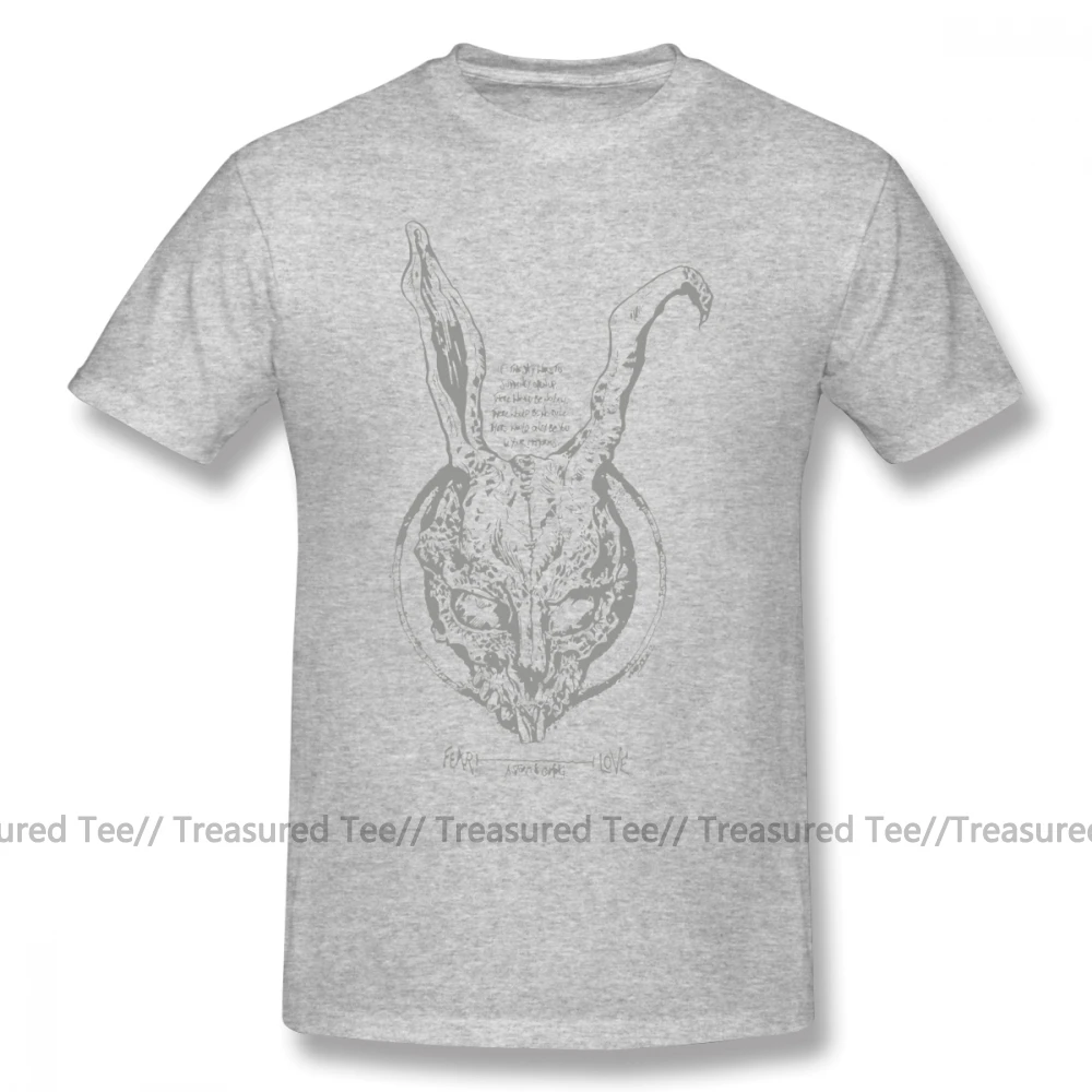 Футболка Donnie Darko, футболка Donnie Darko, забавная Футболка с принтом, 6xl, летняя мужская футболка с коротким рукавом, 100 хлопок - Цвет: Gray