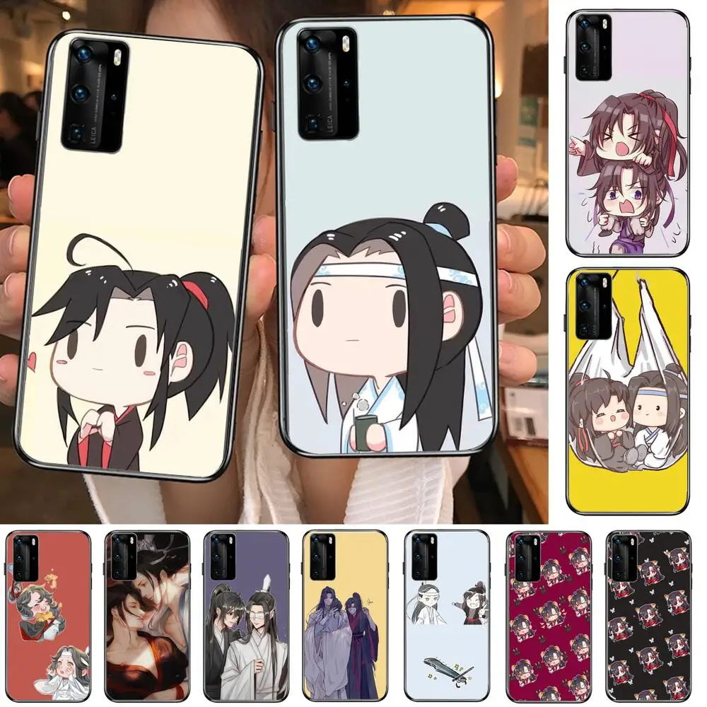 

anime Mo Dao Zu Shi Phone Case For Huawei P40 p30 P20 10 9 8 Lite E Pro Plus Black Etui Coque Painting Hoesjes comic fas