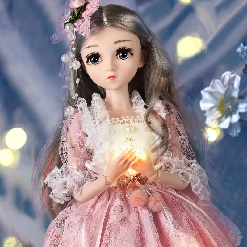 Style 02 UCanaan BJD кукла, 1/4 SD куклы 18 дюймов 18 мяч шарнирные куклы с одеждой наряд обувь парик волосы макияж лучший подарок для девочек - Цвет: Style 02