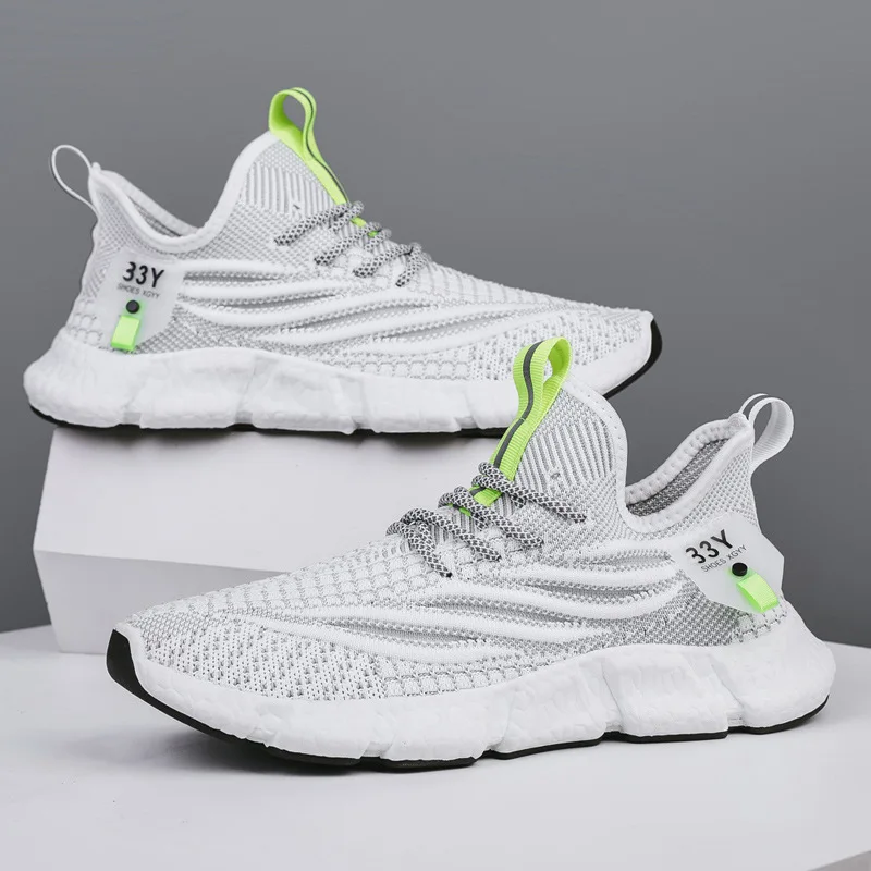 

2021Hot sale men Sneakers Breathable Mesh men Casual Shoes fashion street Sports Shoes Student board shoes outdoor Running Shoes