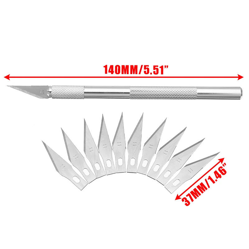 1 комплект 10 лезвий металлический деревянный бумажный нож инструменты резак