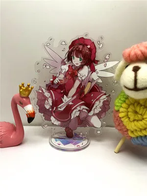 Аниме карта Captor брелок Kinomoto Sakura Li Syaoran милый забавный мультфильм акриловый брелок модная новинка персонализированные ювелирные изделия - Цвет: 2-1