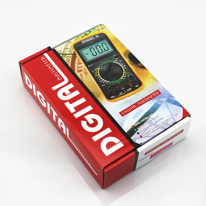 Профессиональный мультиметр с цифровым ЖК-дисплеем DT-9208A портативный амперметр