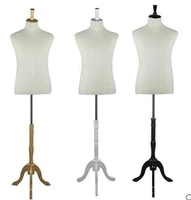 size m linen fabric male mannequins for clothes man upper body adult mannequin for clothes cosmetology window display model