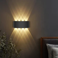 led wall lamp modern simple aluminum indoor living room bedroom bathroom corridor wall lamp ip65 outdoor waterproof wall light