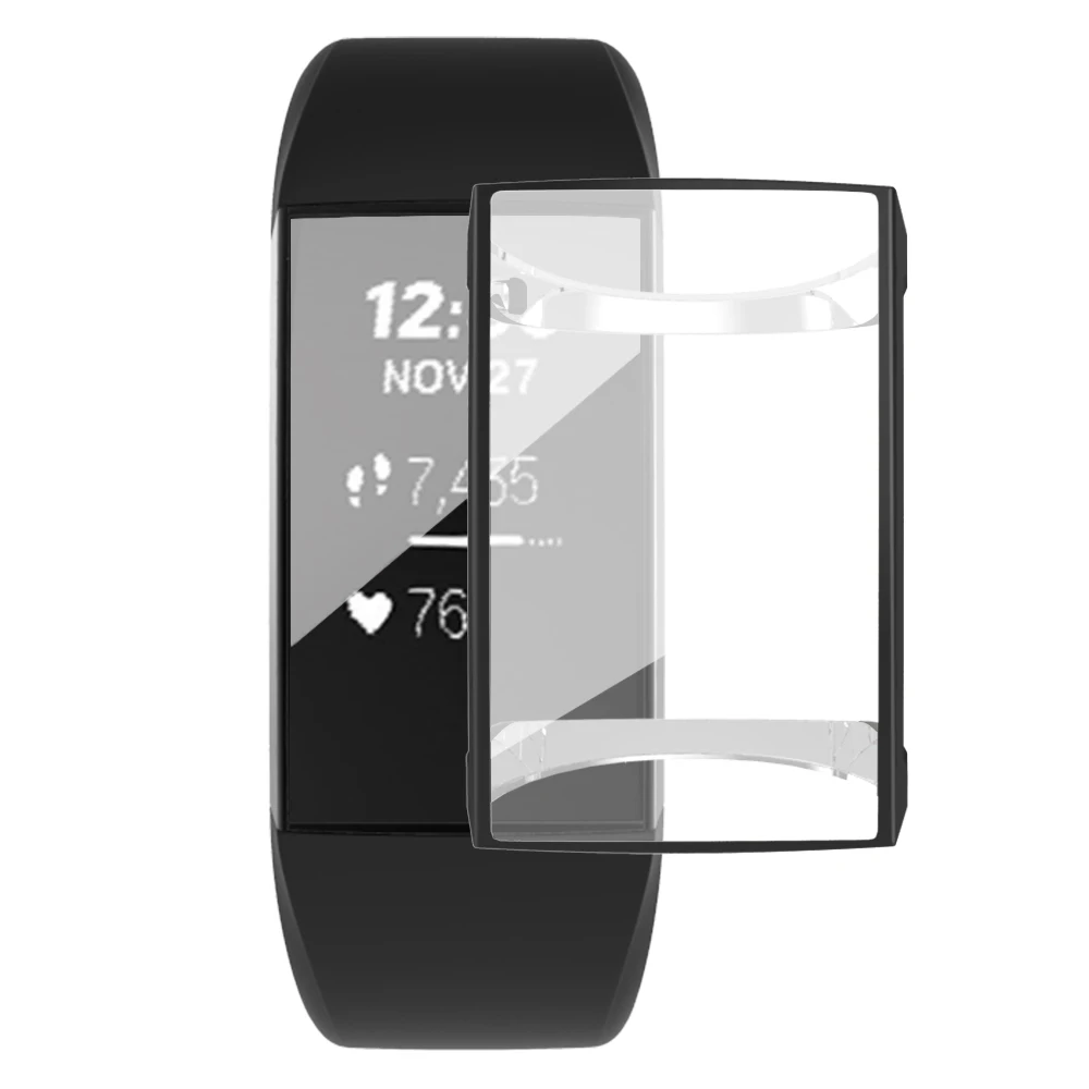 Чехол для Fitbit Charge 3 мягкий блестящий чехол 2 аксессуары смарт-часов | Наручные часы