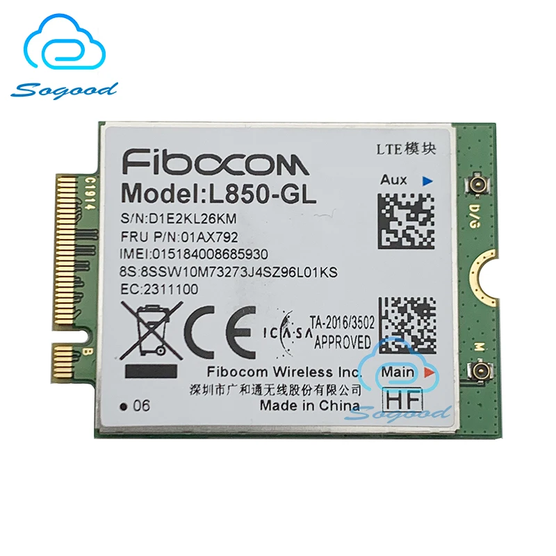 Fibocom L830-EB LTE 4G Внутренний беспроводной модуль сетевой карты для Thinkpad T480/X280/X380