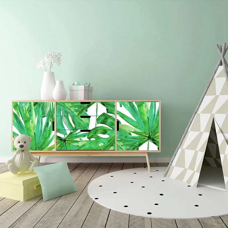 53X122 см Diy креативные лесные листья водонепроницаемые самоклеющиеся наклейки на