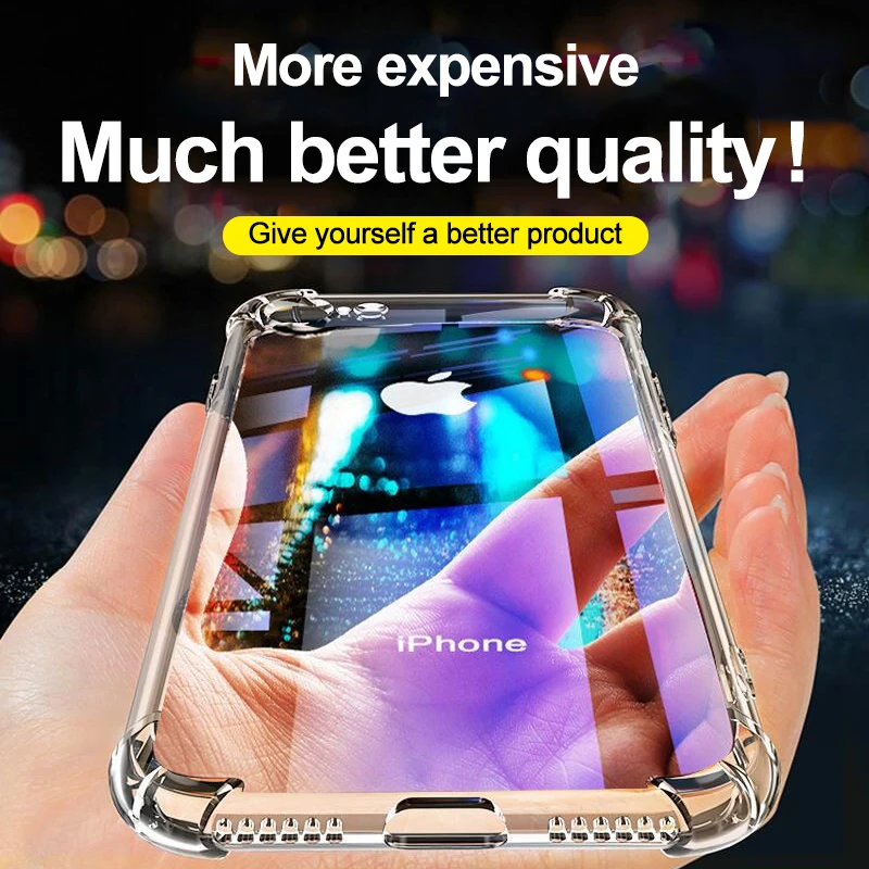 Роскошный прозрачный мягкий чехол из ТПУ для iPhone 11 Pro Max 7 8 6 6s Plus 7Plus 8Plus X XS MAX XR телефона SE 2020 6splus|Бамперы| |