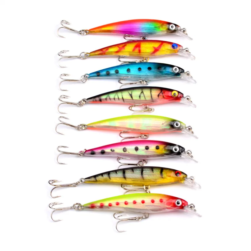

1pcs Minnow Pesca Wobblers Fishing Lure Hard Bait 8.2cm 7.3g Swimbait with Treble Hooks isca artificial Pike Bait Fishing Tackle