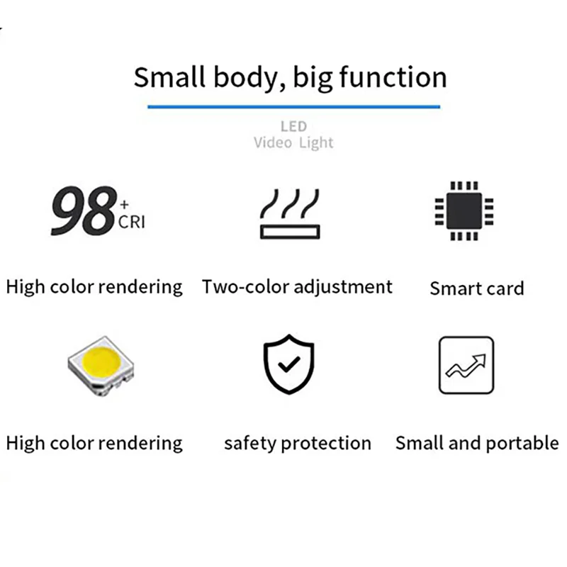 Ультратонкий 180 перезаряжаемый светодиодный светильник для видеосъемки 12 цветов