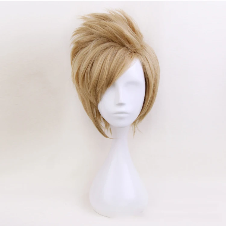 Игра Final Fantasy XV Косплей парики Prompto Argentum косплей парик термостойкие синтетические