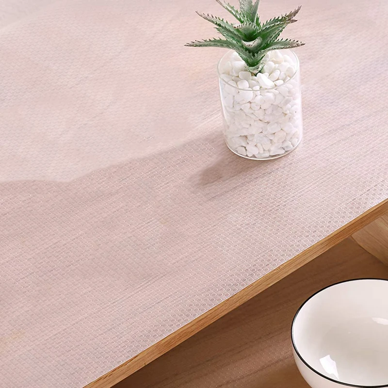 Полка с покрытием из антискользящего материала (прозрачная, 5 рулонов по 45х150 см) из ЭВА для шкафов, ящиков и холодильников.