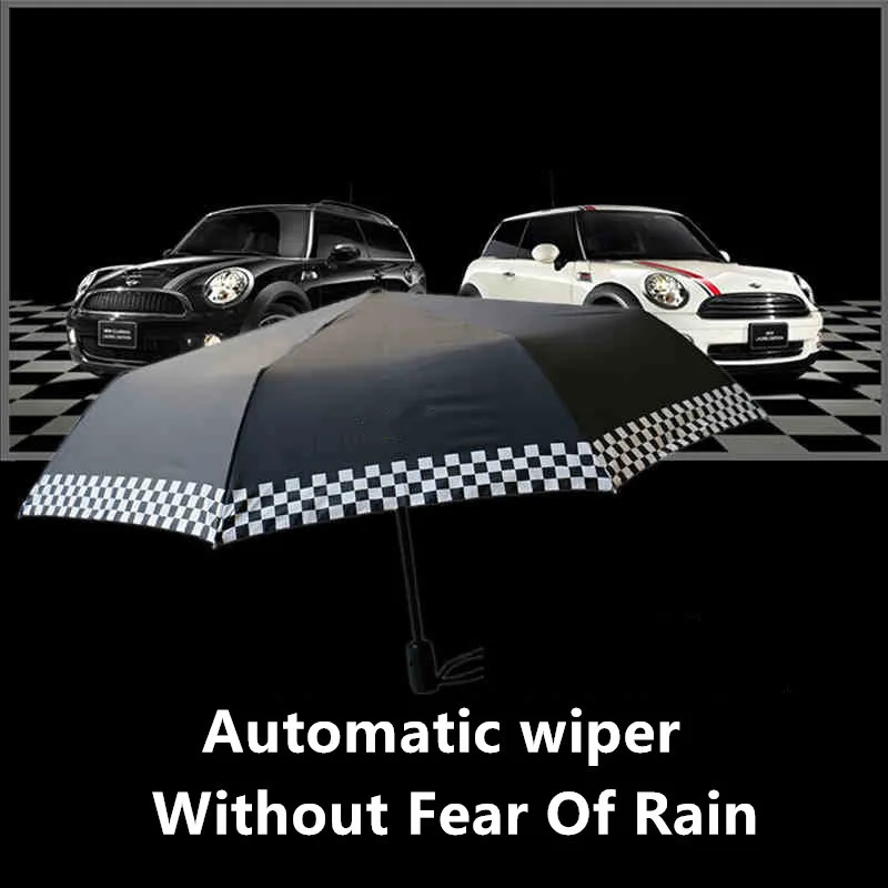 

Car Automatic Umbrella Checker Style For MINI Cooper One S R50 R53 R56 R60 F54 F55 F56 F60 R58 R59 F57 Car Styling Accessories