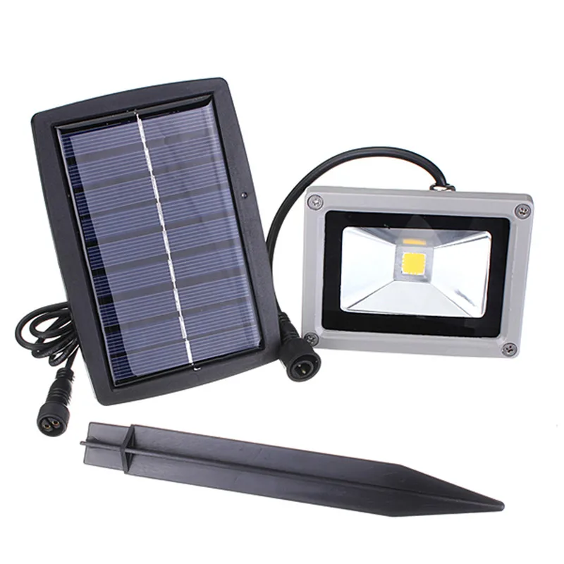 10 Вт светодиодный солнечный свет Прожектор наружный садовый украшение пейзаж