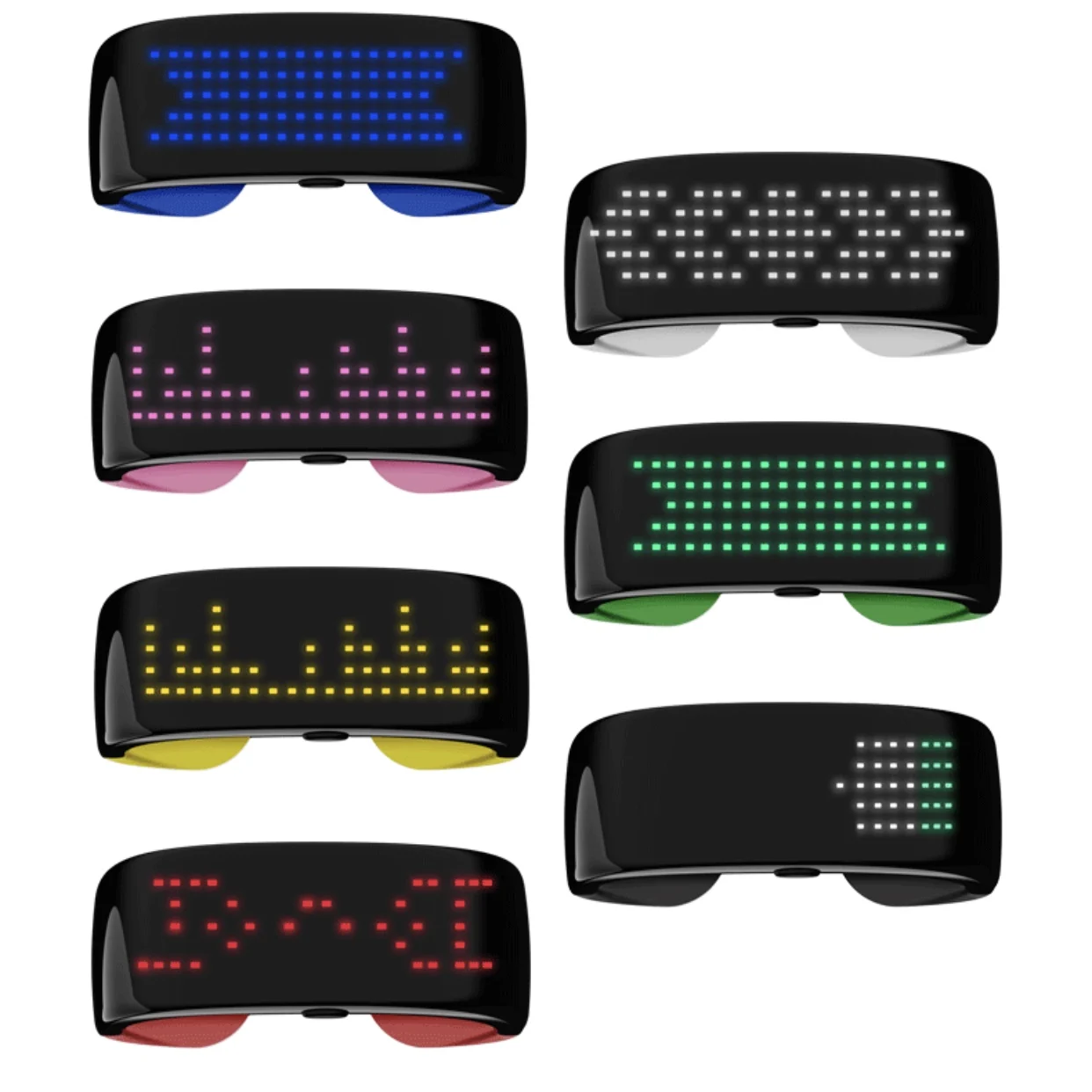 7 цветов волшебный светодиодный светящийся браслет для вечерние цветной экран