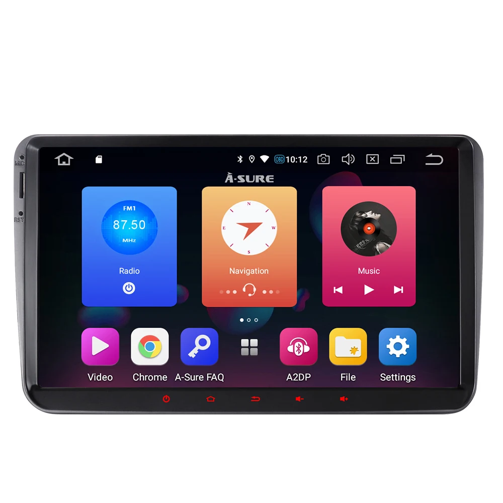 A-Sure 2 Din Android 9,0 Автомагнитола gps Navi для Volkswagen VW Passat b6 Tiguan Polo Golf 5 6 Caddy Transporter T5 Touran Skoda