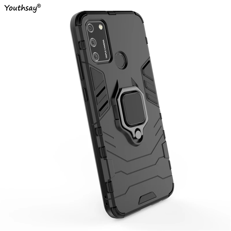 Чехол для Samsung Galaxy A21S чехол M51 A51 A41 A71 S20 FE M31 защитный силиконовый с кольцом на палец