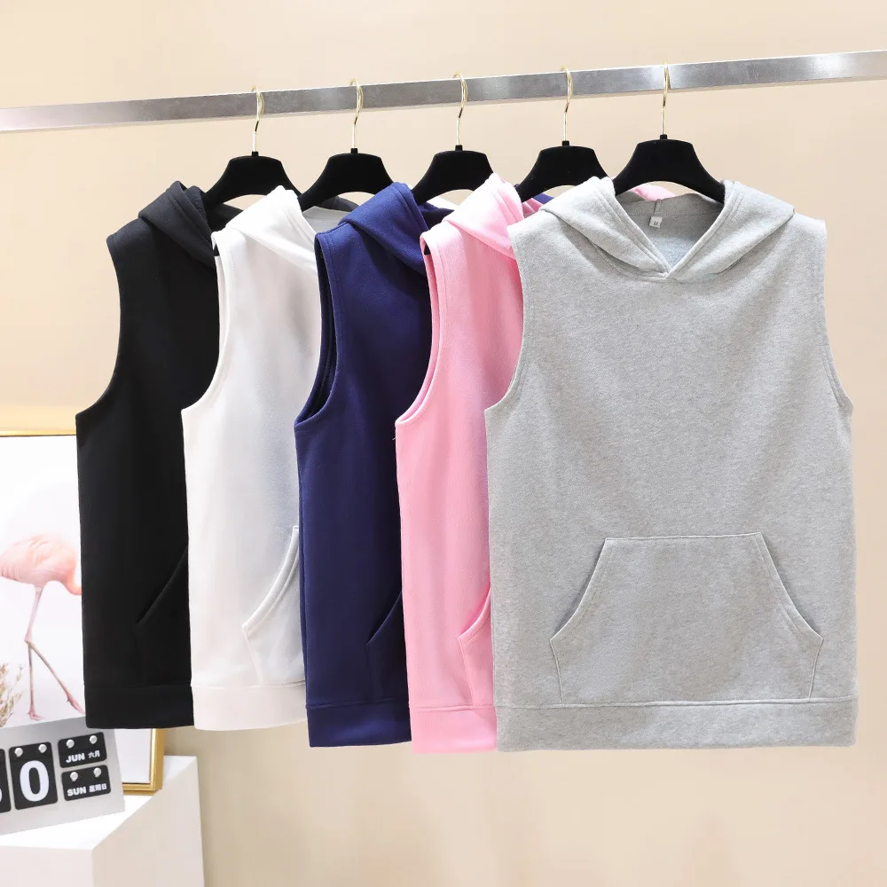 

New NISSAN Summer Men's Casual Hoodies Cotton Vest Male Print College Man Solid Sleeveless Sweatshirts Tops
