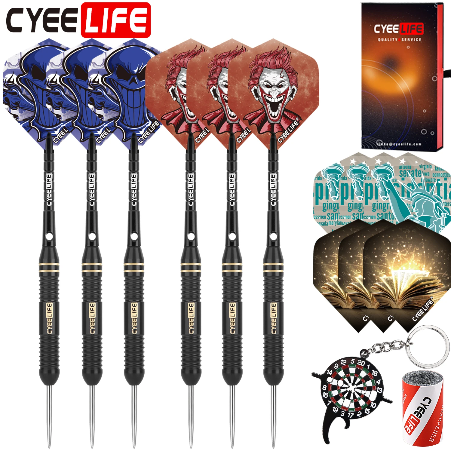 CyeeLife  3pcs/6pcs/9pcs/12pcs Of Darts 20g/22g/24g  Brass Hard Professional Competition High quality