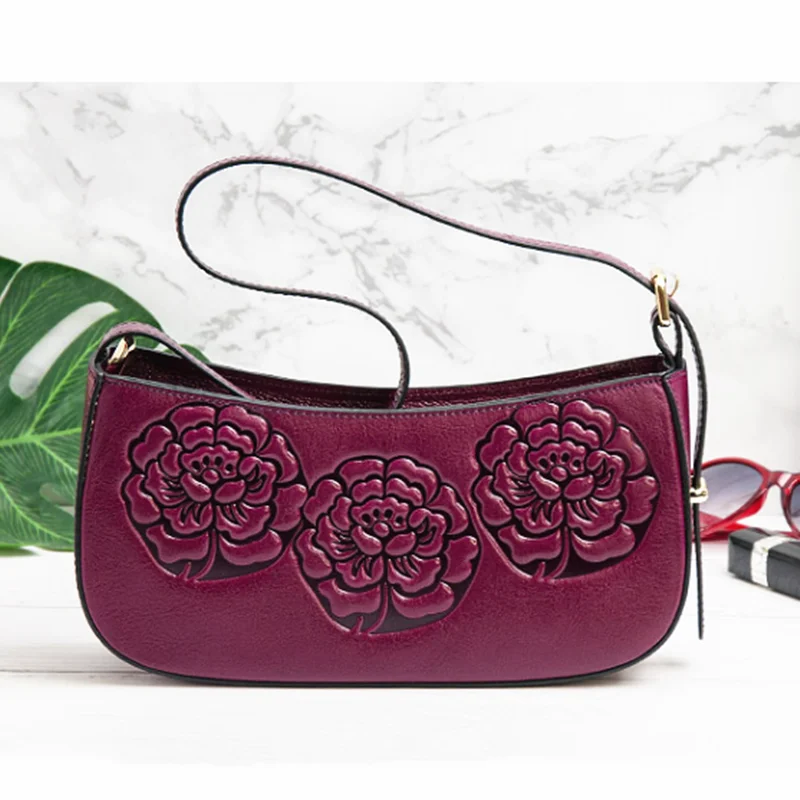 Женская кожаная сумочка дизайнерская классическая сумка через плечо с 3D