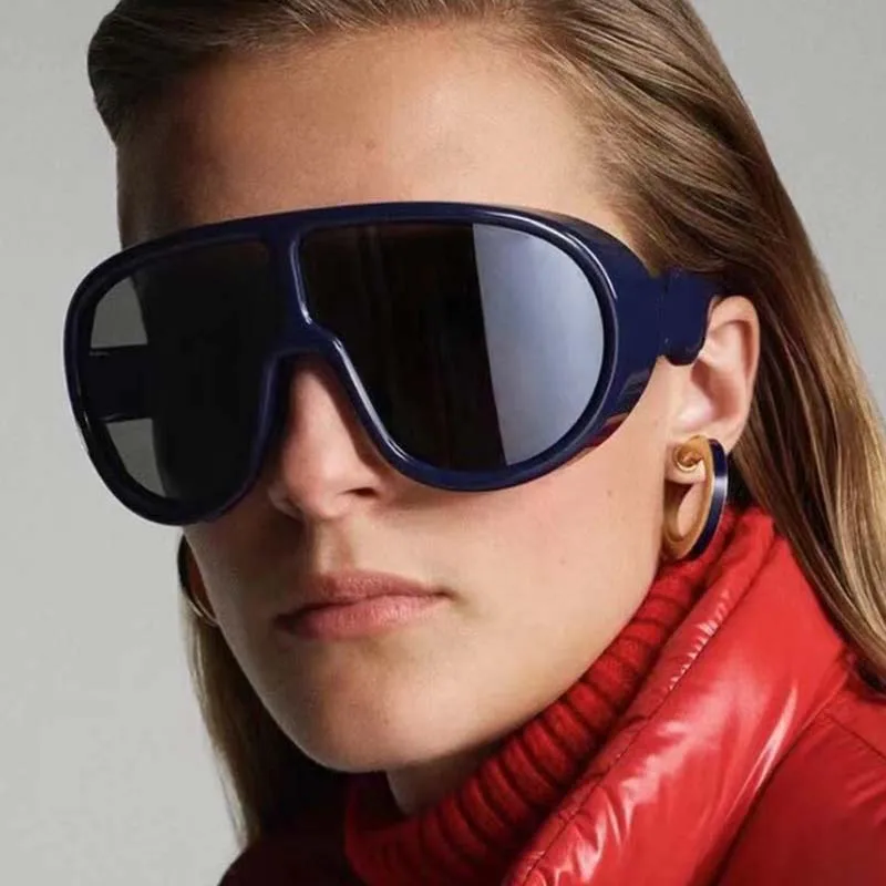 

Oversized Siamese Sunglasses Men Women Integrated Big Frames Sun Glasses Outdoor Sport Skiing Goggles Eyewear UV400 W28