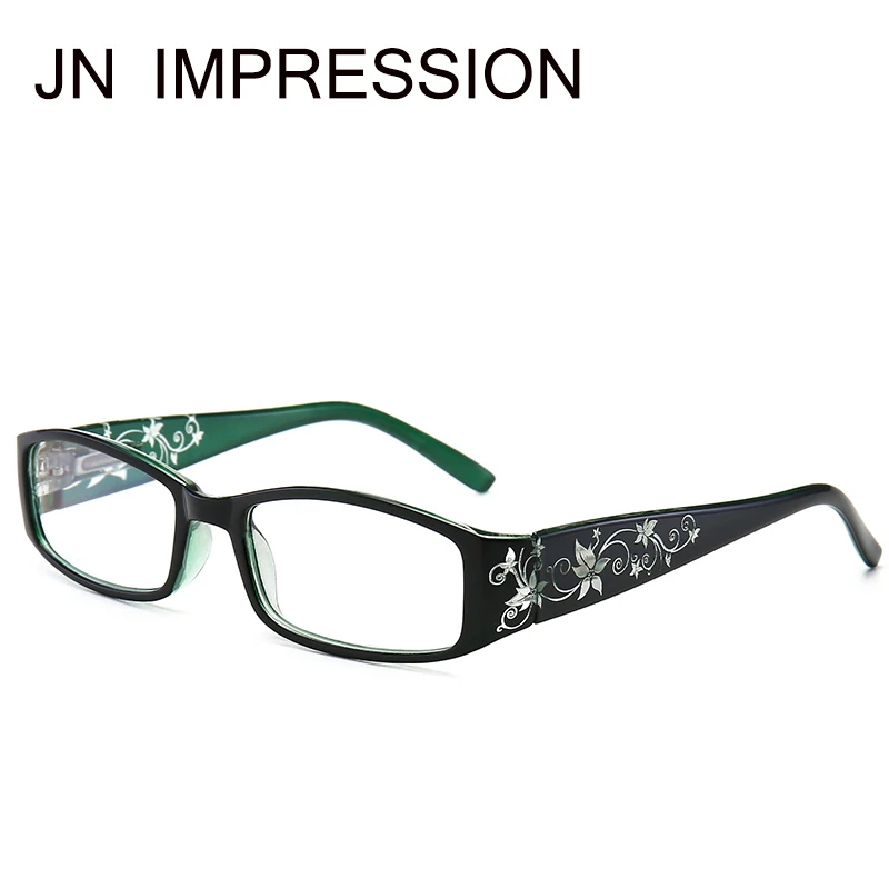 JN IMPRESSION Модные анти голубые световые очки для чтения узорные зеркальные ножные