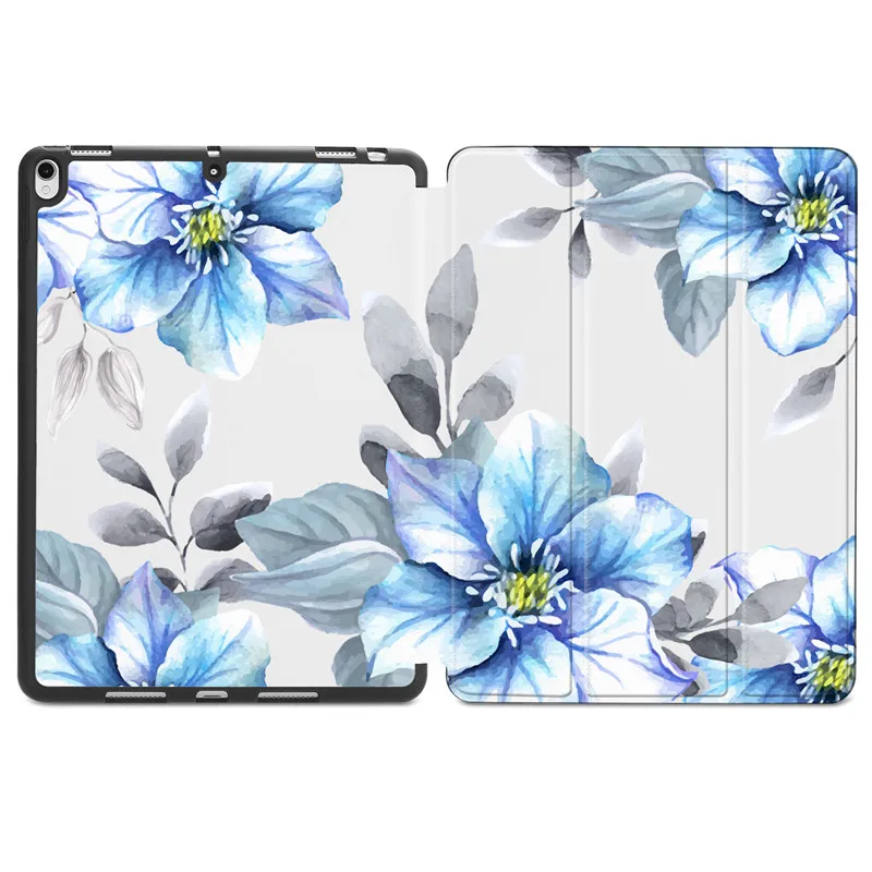 X101 Для ipad mini 5 релиз 7,9 дюймов, тонкий цветок, искусственная кожа, флип, смарт-чехол, для ipad mini 4 7,9 '', Автоматический Режим сна/пробуждения - Цвет: X101