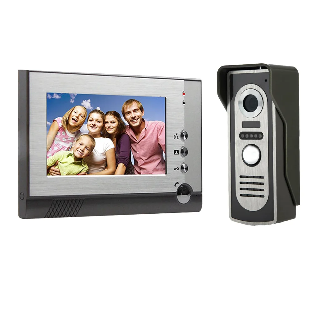 SYSD 7 Inch Video Doorbell Intercom for the Apartment with IR Camera Raniproof Unlock Free Shipping