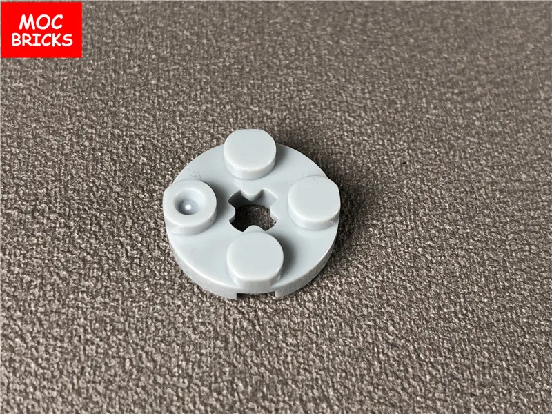 10 шт./лот MOC Кирпичи DIY пластина Круглый 2x2 с отверстием оси подходит для 4032