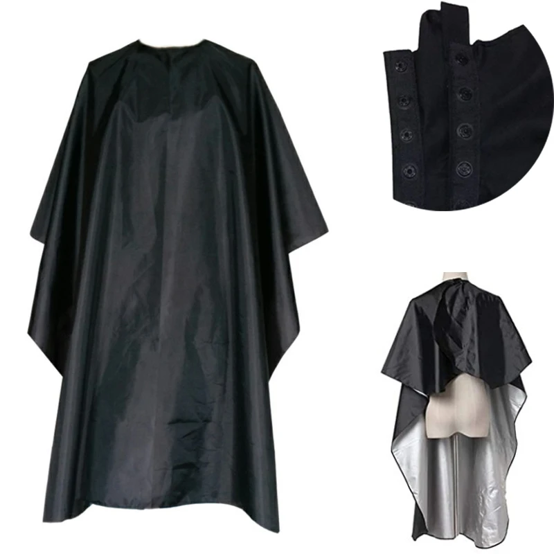 

New Hair Cutting Cape Pro Salon Hairdressing Hairdresser Cloth Gown Barber Black Waterproof Hairdresser Apron Haircut capes