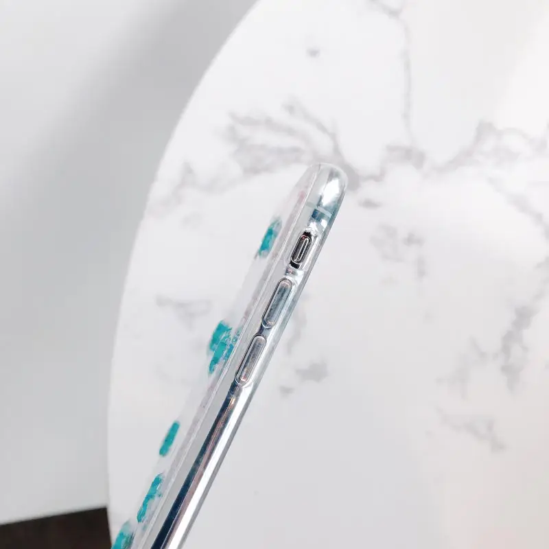 Блестящий блестящий чехол с цветами для iphone XR 8 7 Plus 6 6s Прозрачный со звездой X XS MAX
