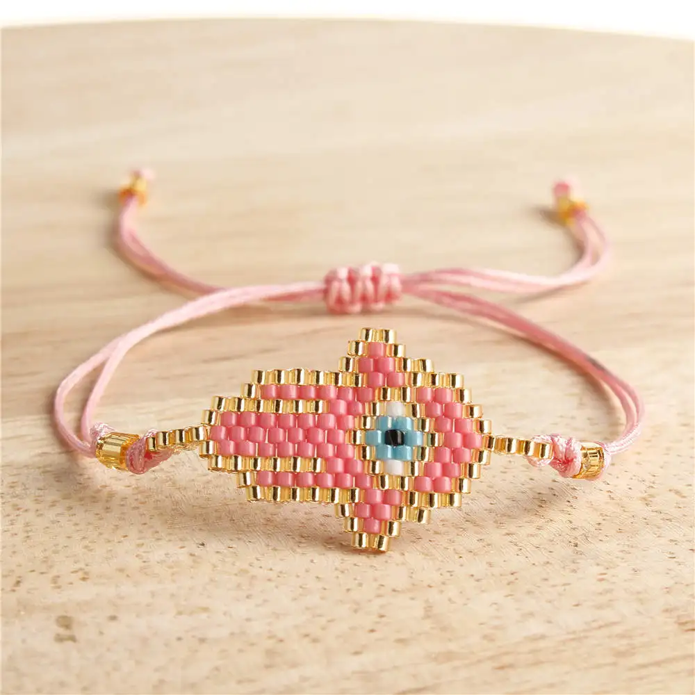 Go2boho Perles MIYUKI браслет evil eye Fatima Hamsa браслеты для женщин Delica бусы ювелирные изделия Pulsera Mujer ручной работы Boho