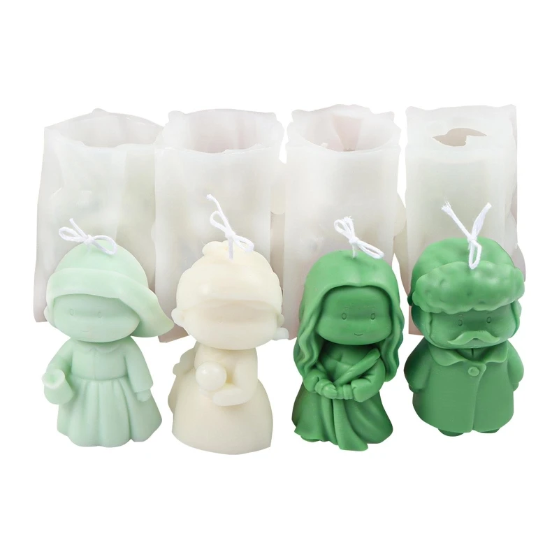 

3D Cartoon Mona Lisa Candle UV Crystal Epoxy Mold Aromatherapy Silicone Mould L5YB