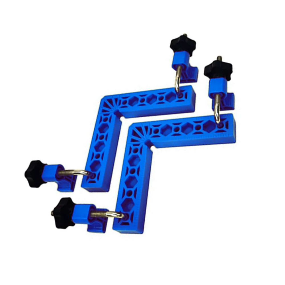 

2 Pcs 90 Degree Positioning Squares Right Angle Clamps Woodworking Carpenter Tool Aluminium Alloy L-Type Clamping Square