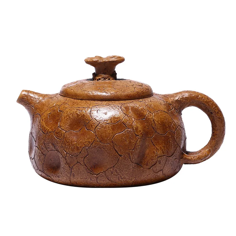 

Yixing purple clay teapot hand clay imitation old return pot sketch spring pot kungfu tea set goods