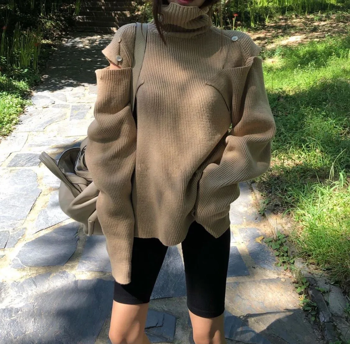 

Genayooa Autumn Turtleneck Sweater Women Knitted Long Sleeve Pullover Women Outwear Jumpers Femme 2019 Winter