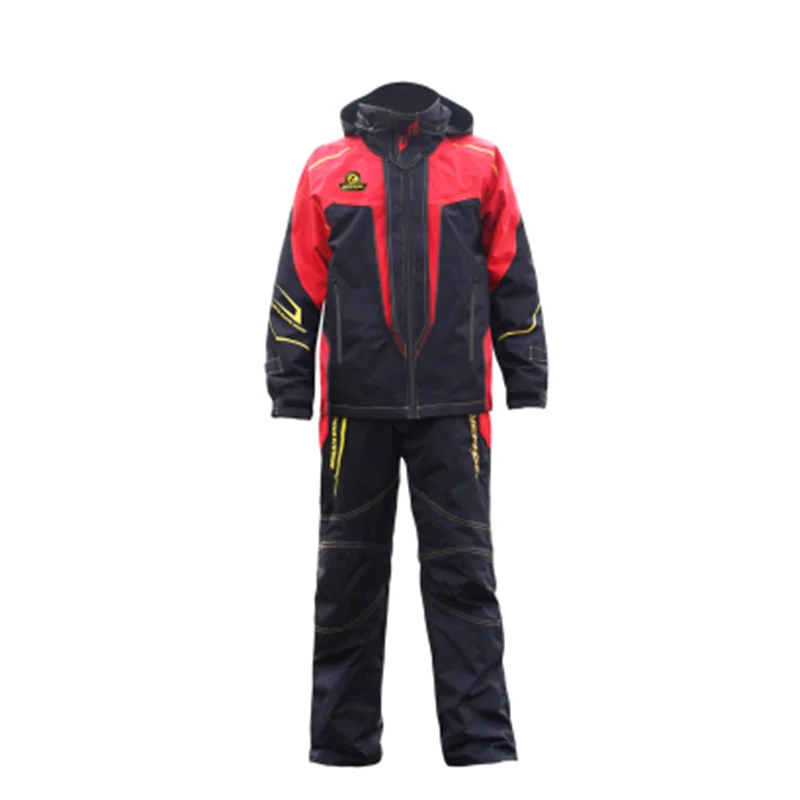 

Rock fishing Jacket & pants men Outdoor waterproof raincoat windproof Parka breathable hiking Jacket Mountaineering Fishing suit