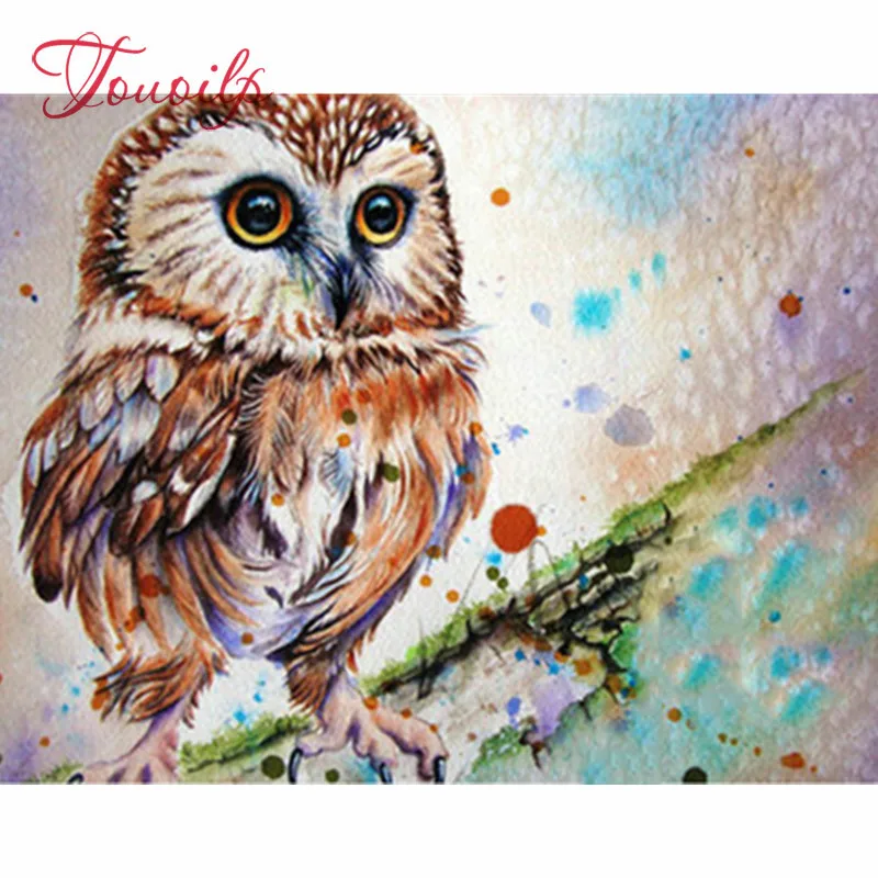 Алмазная 5D Вышивка с изображением совы животных вышивка крестиком алмазная