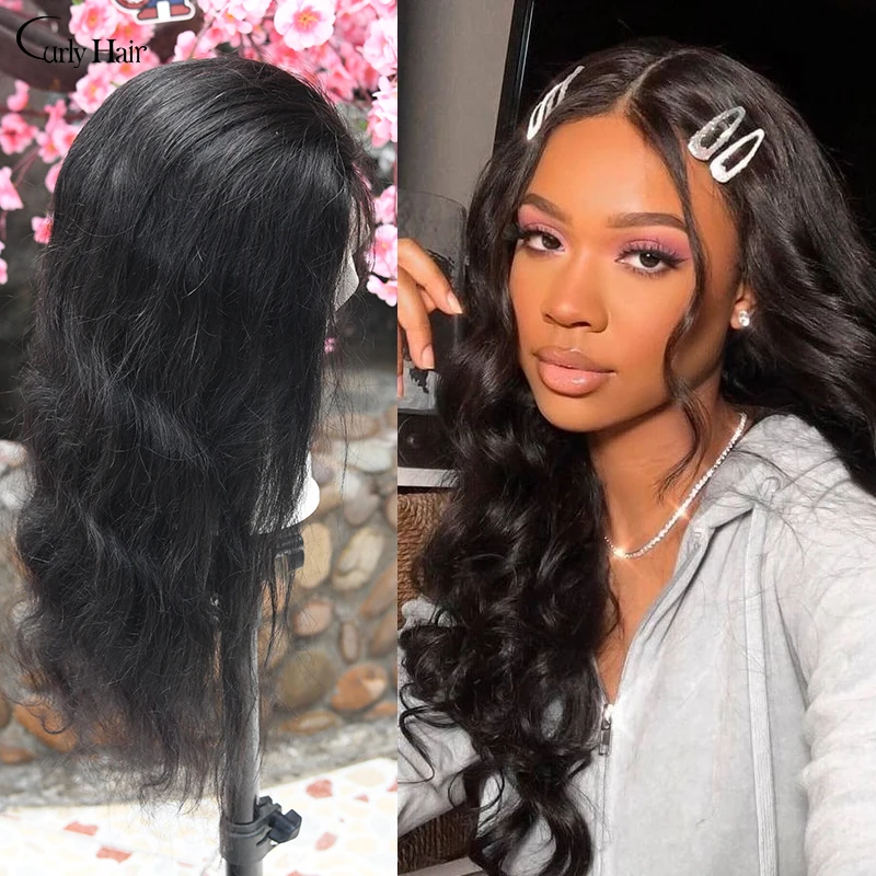 

Body Wave 13x4 Lace Front Human Hair Wigs 26 28inch Brazilian Human Hair 180% Density Baby Hair Lace Frontal Wig For Black Women