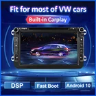 Автомагнитола 2 Din на Android 10 для VW Golf 5 6 Polo Tiguan Passat b7 b6 cc Magotan Skoda Octavia мультимедийный GPS 2 Din Carplay DSP