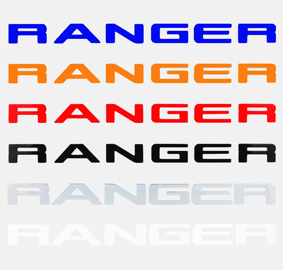 Наклейка на решетку радиатора для Ford Ranger 2015-2021 эмблема 3D хромированная |