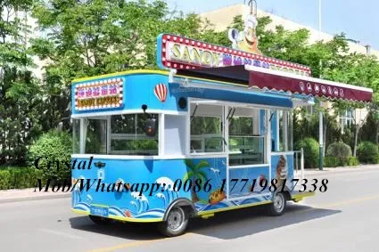 Китай мобильный Еда общественного питания б/у прицеп кухня грузовик уличная